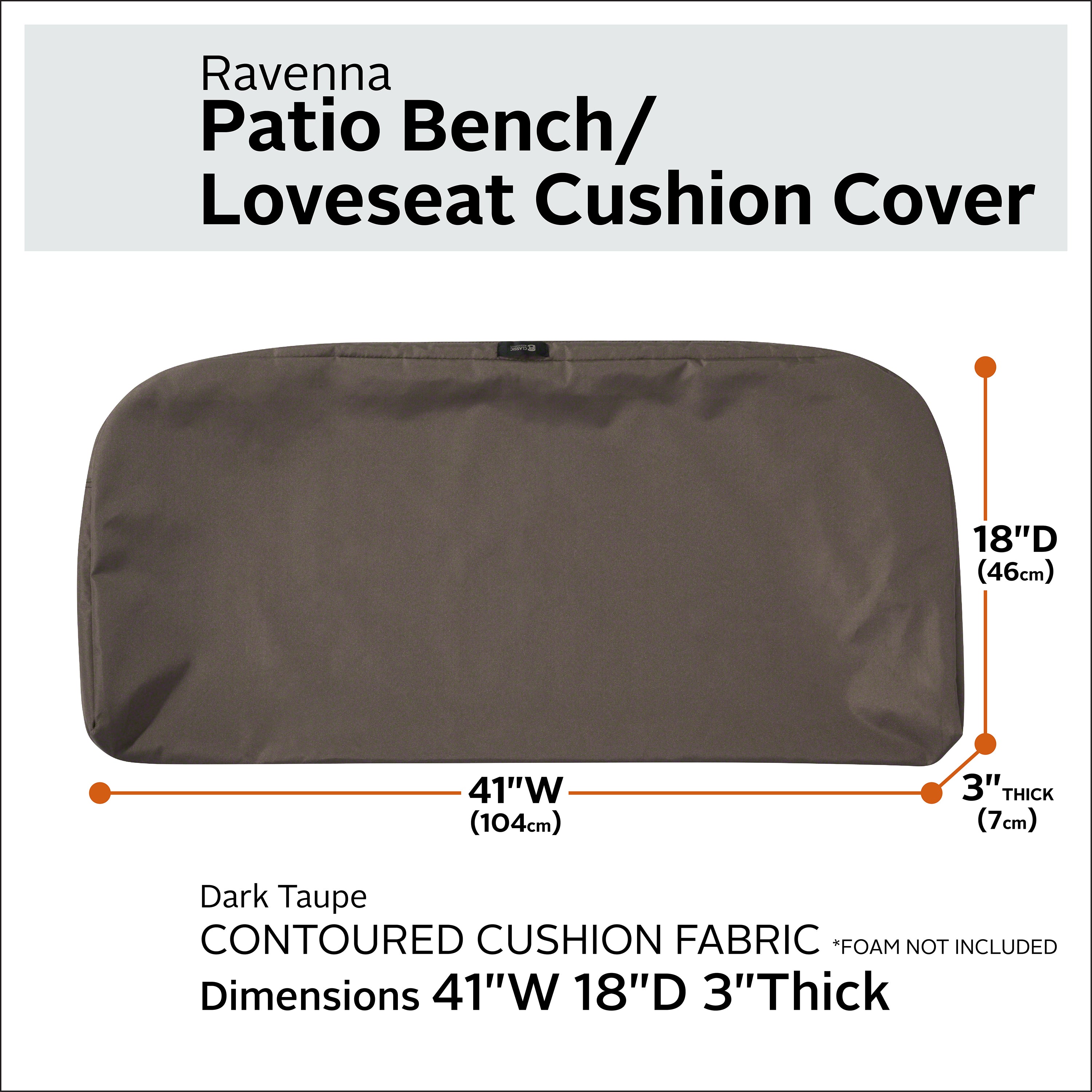 Ravenna_NL_Cushion_Cover_Bench_Contoured_DarkTaupe_41x18x3_SizingGraphic_60-432.jpg