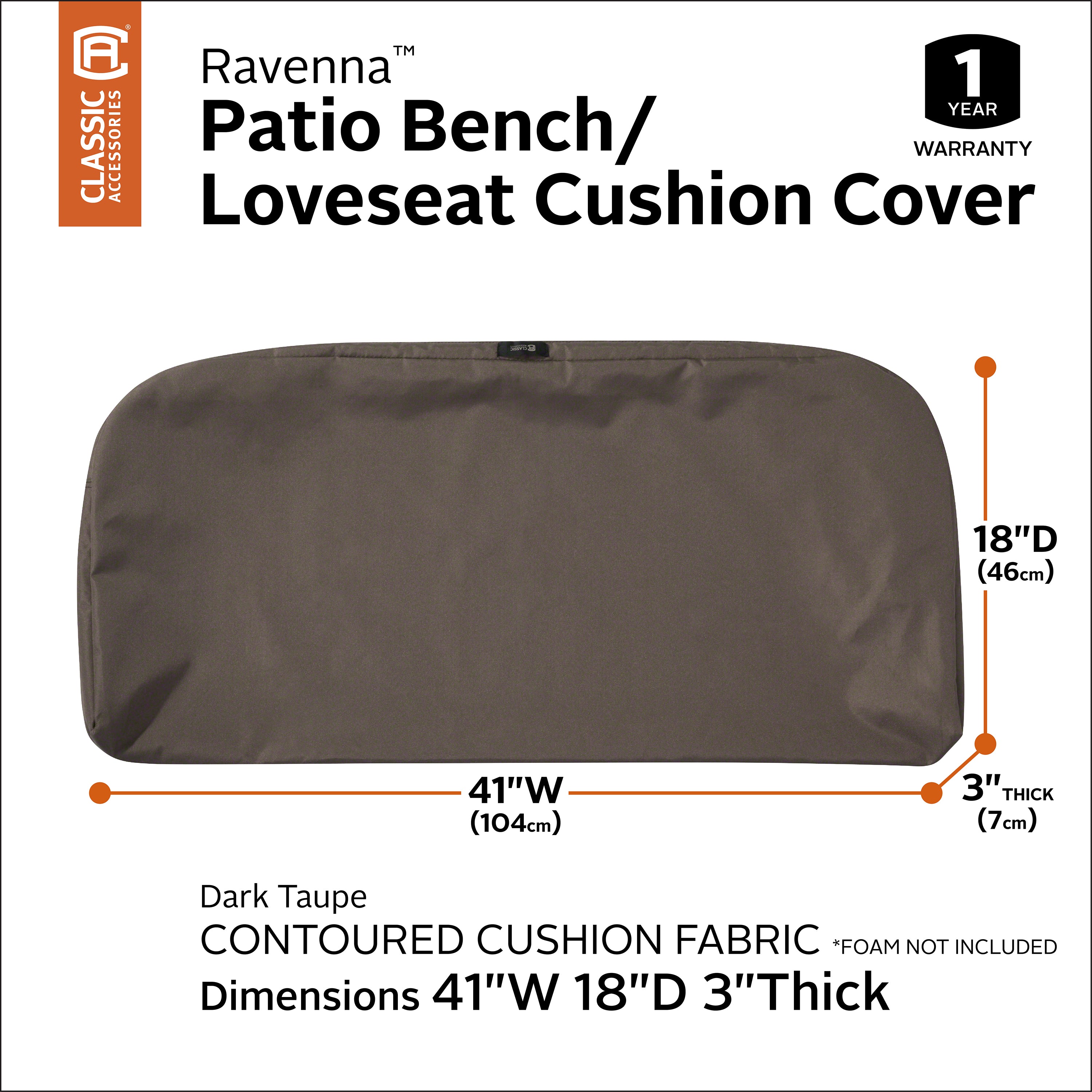 Ravenna_Cushion_Cover_Bench_Contoured_DarkTaupe_41x18x3_SizingGraphic_60-432.jpg