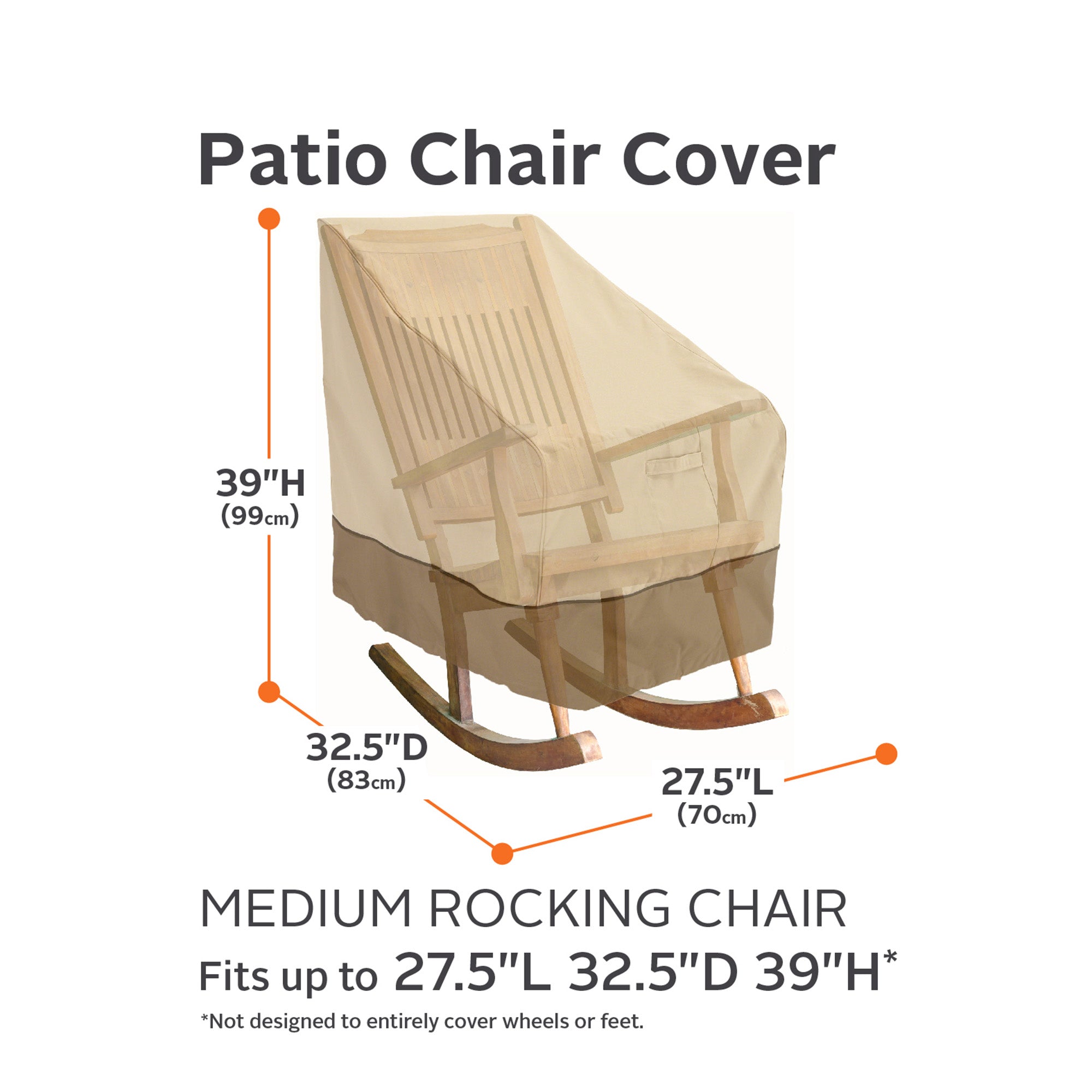 Classic Accessories Veranda Water-Resistant Rocking Chair Cover