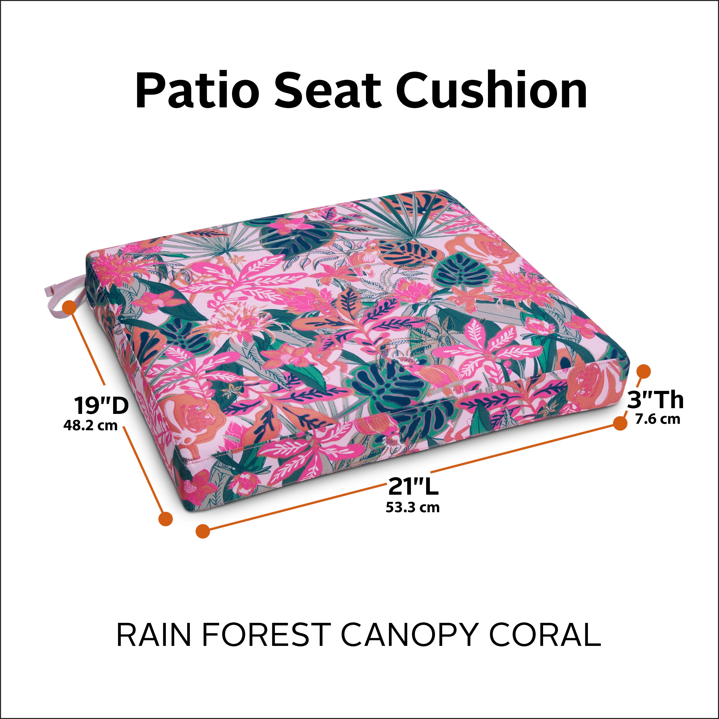 Patio_VeraBradley_SizingGraphic_SeatCushion_21x21x3_RainforestCanopyCoral.jpg