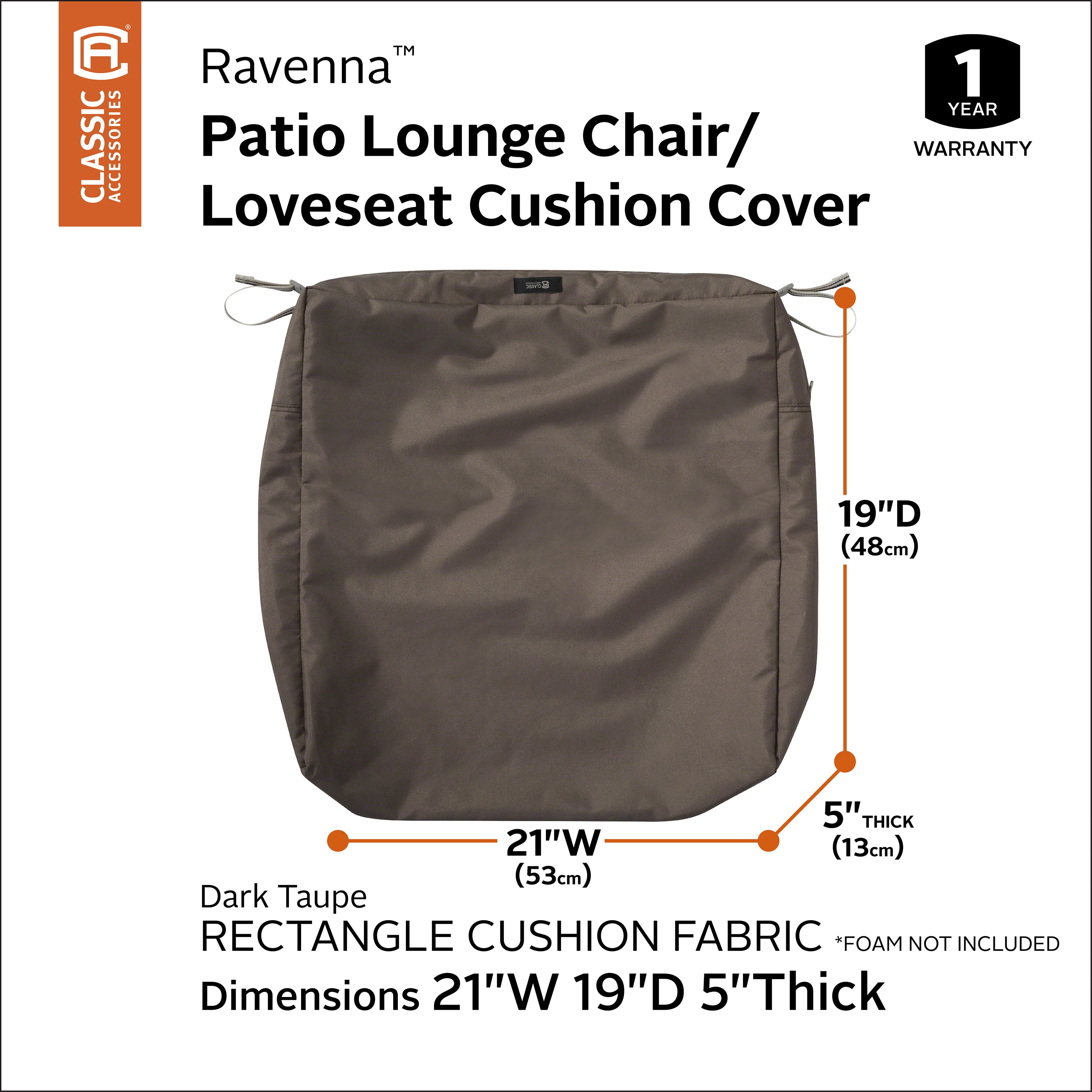 Ravenna_Cushion_Cover_Seat_Rec_DarkTaupe_21x19x5_SizingGraphic_60-416.jpg