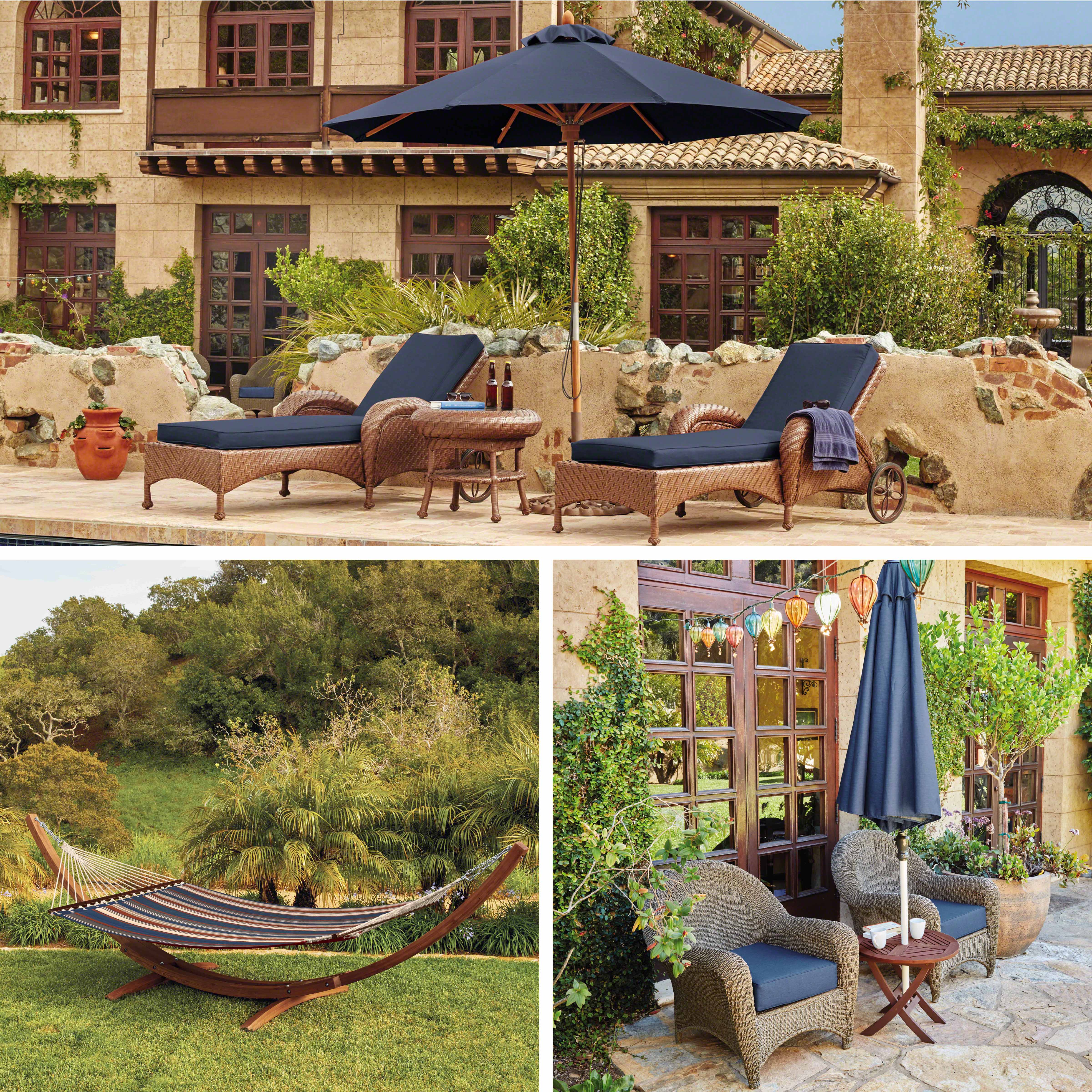 Montlake Fadesafe 9' Round Aluminum Patio Umbrella