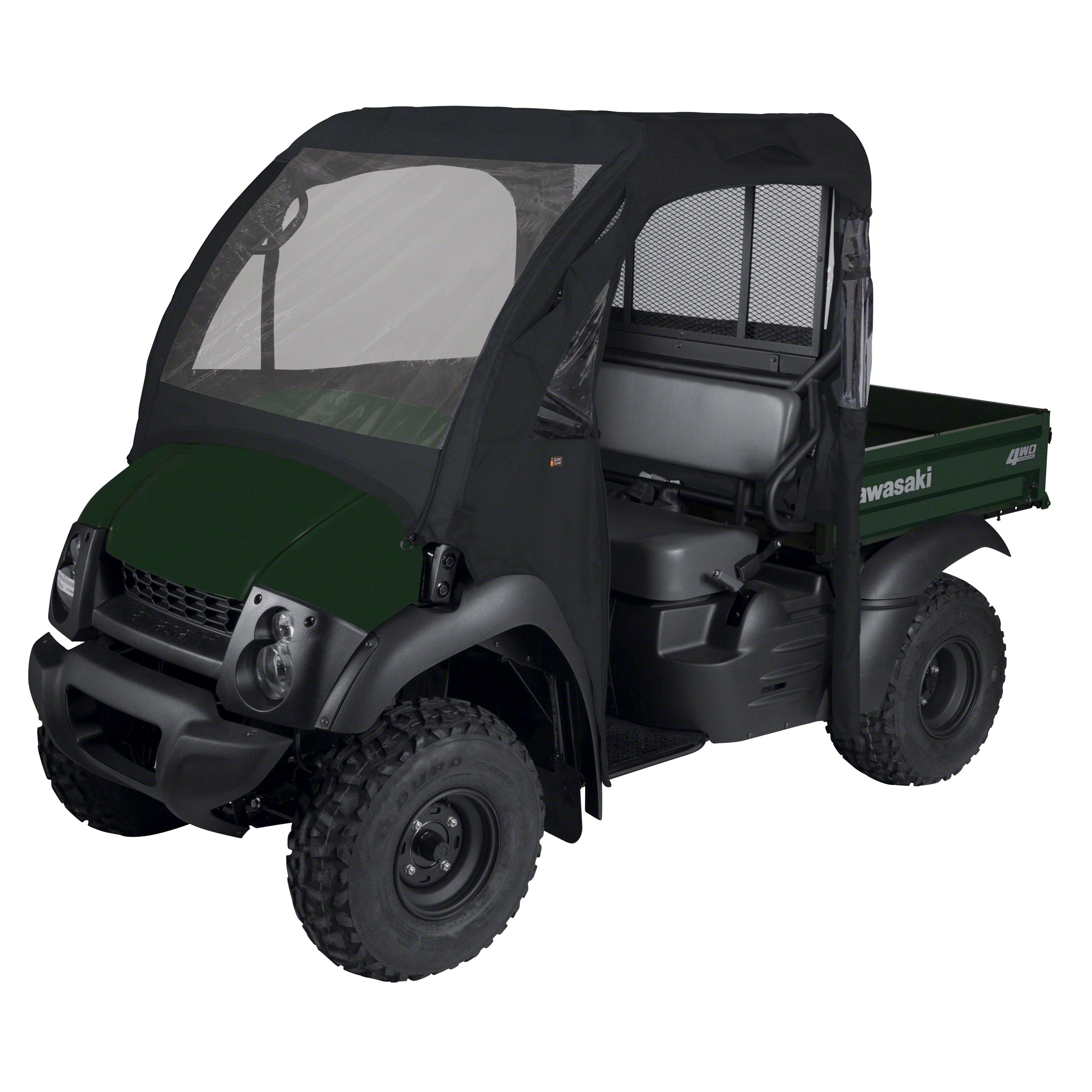 UTV_Enclosure_Mule_Black_RolledDoor