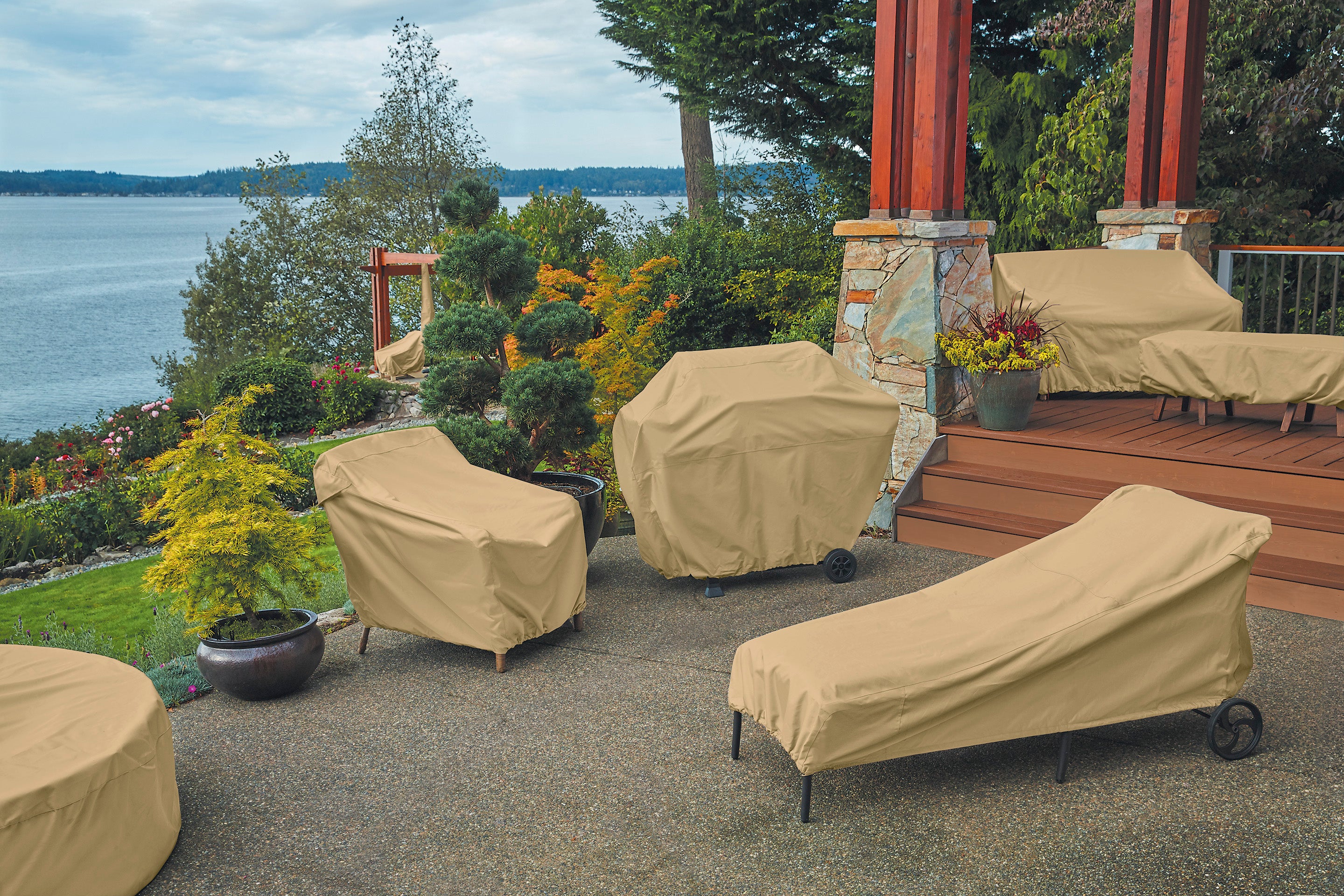 Classic Accessories Terrazzo Offset Umbrella Canopy Cover