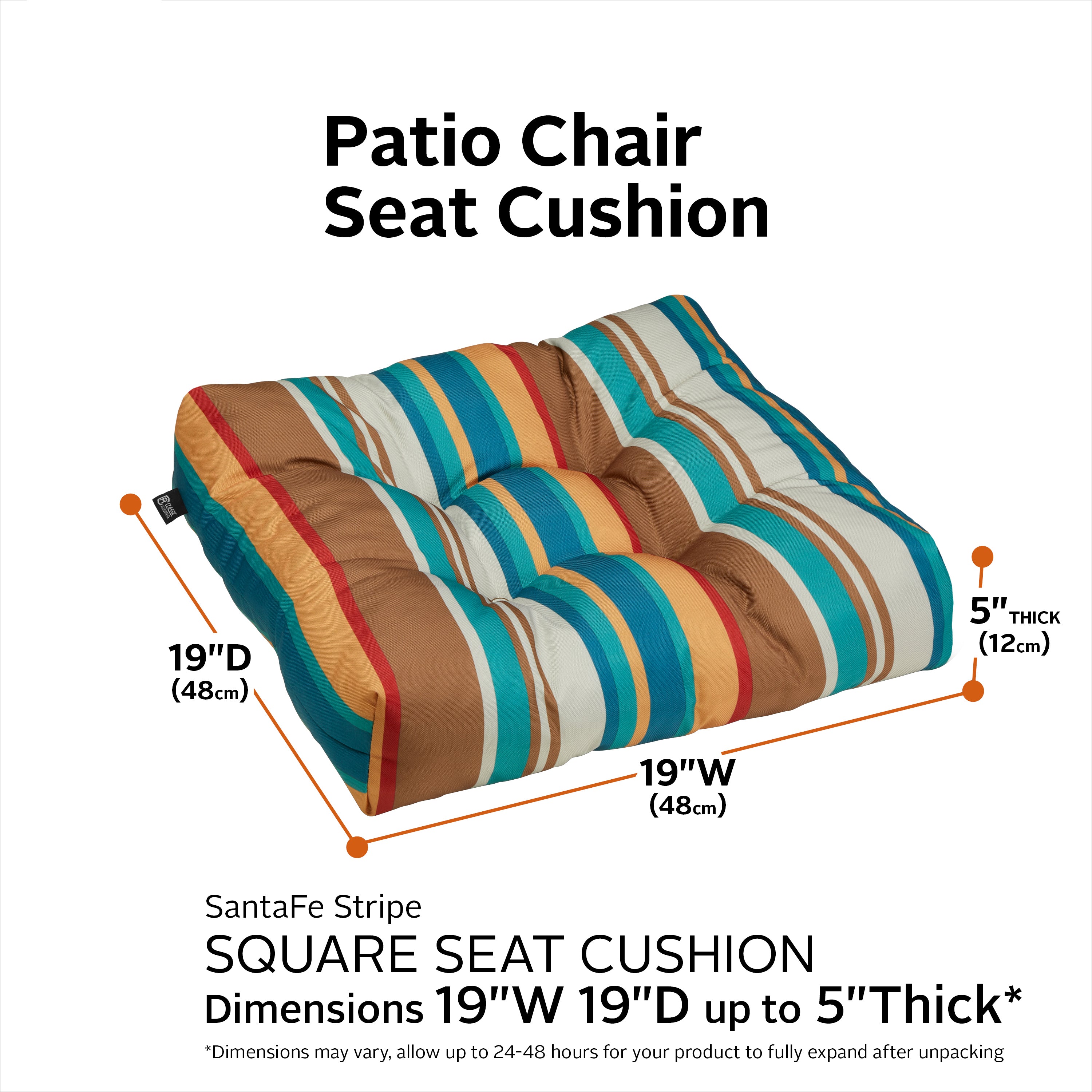 ClassicAccessories_Cushion_OPP_SantaFeStripe_19x19x5_SizingGraphic_62-122.jpg