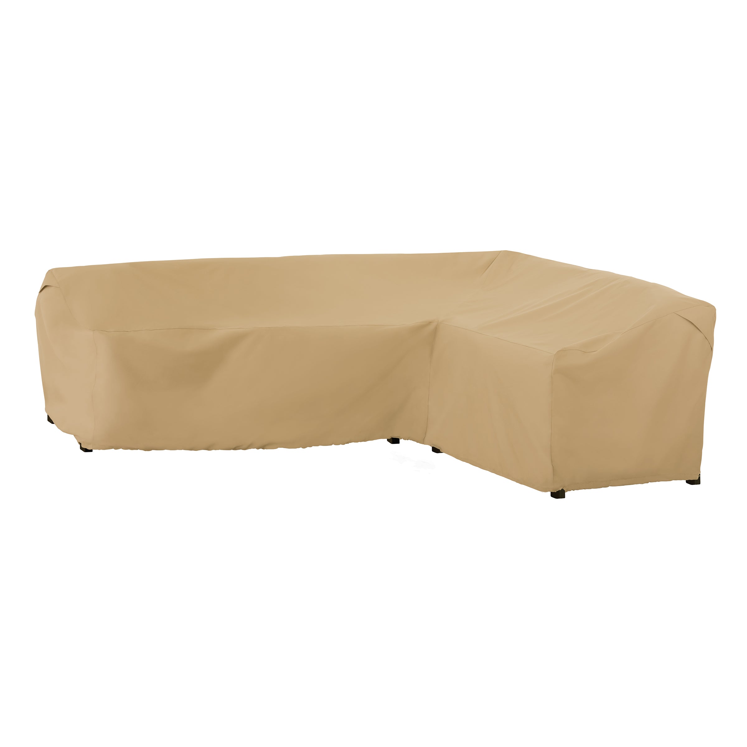 Classic Accessories Terrazzo Patio Left Facing Sectional Lounge Set Cover Beige