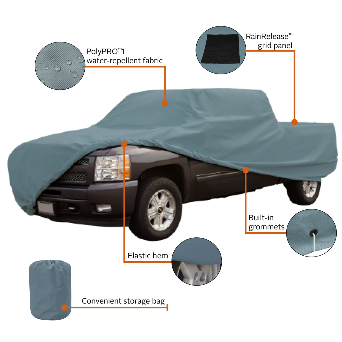 Over Drive PolyPRO 1 Truck Cover with RainRelease