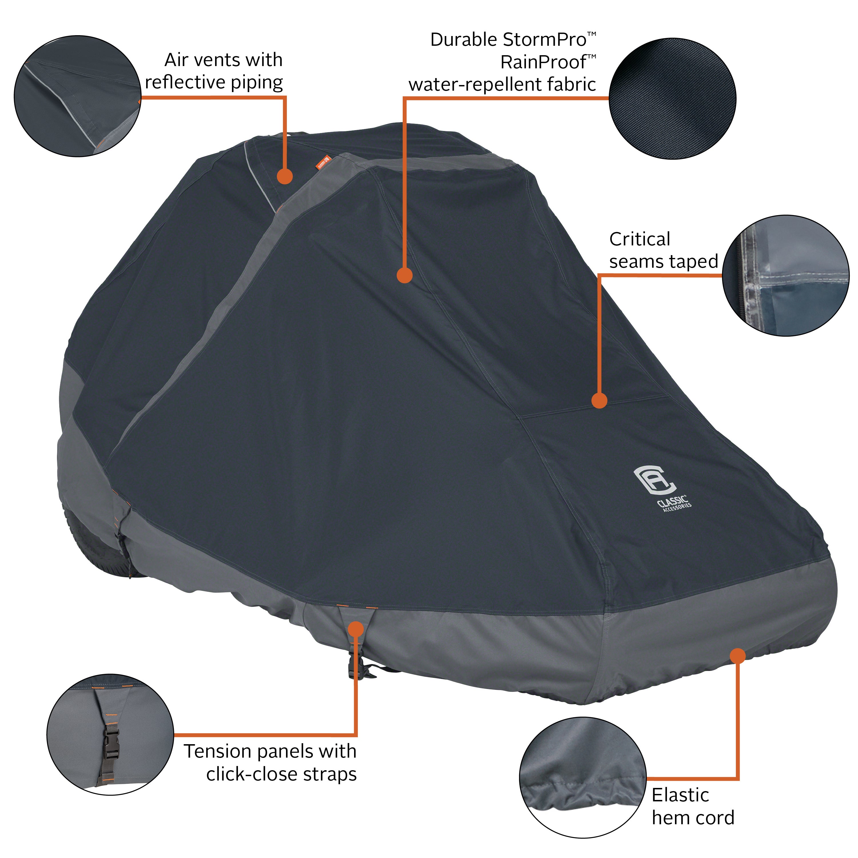 Classic Accessories StormPro Zero Turn Mower Cover - Thumbnail 5