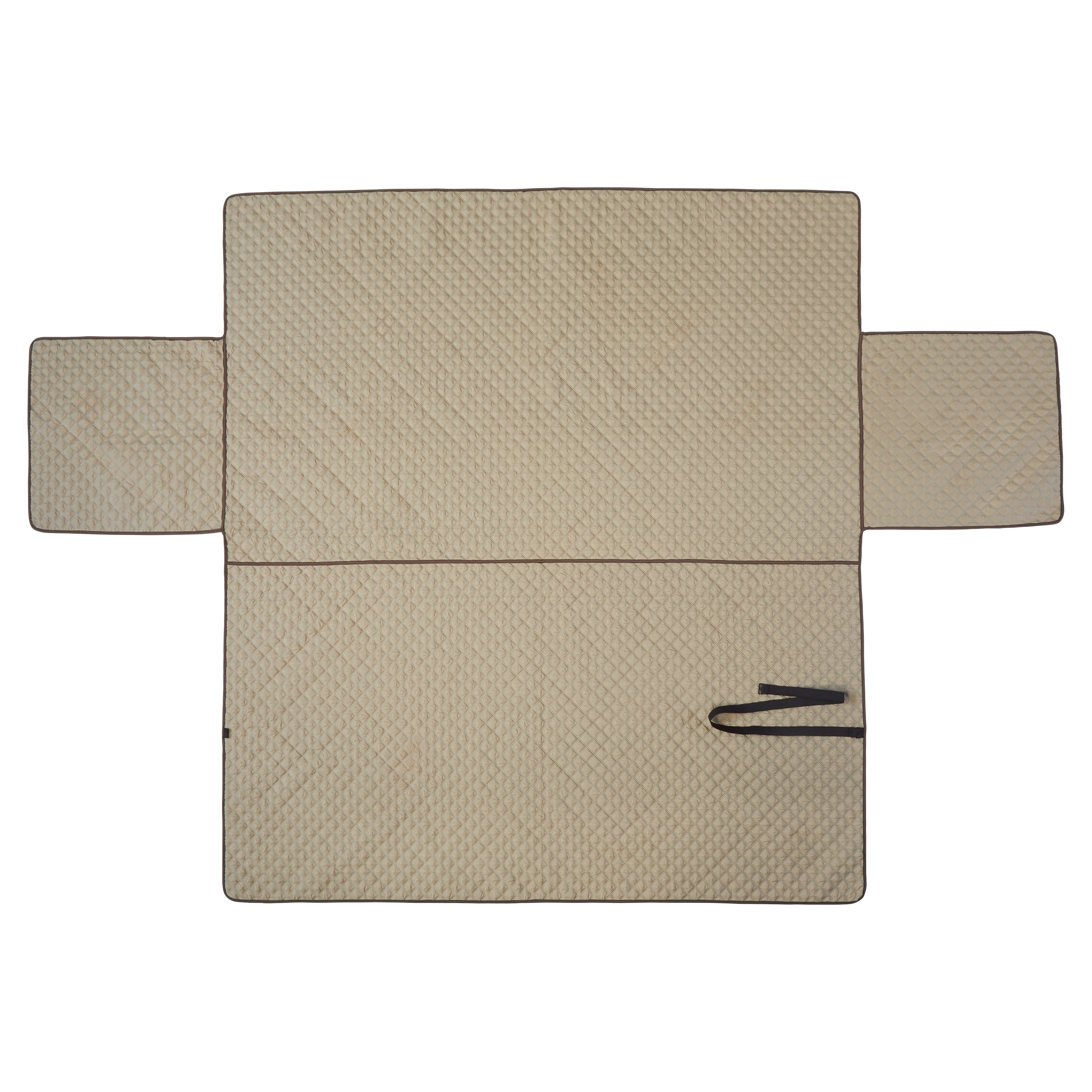 51-006_PATIO_CoverBonanza_IndoorSlipCovers_Sofa_DarkBrown_Tan_FlatLay_Strap.jpg
