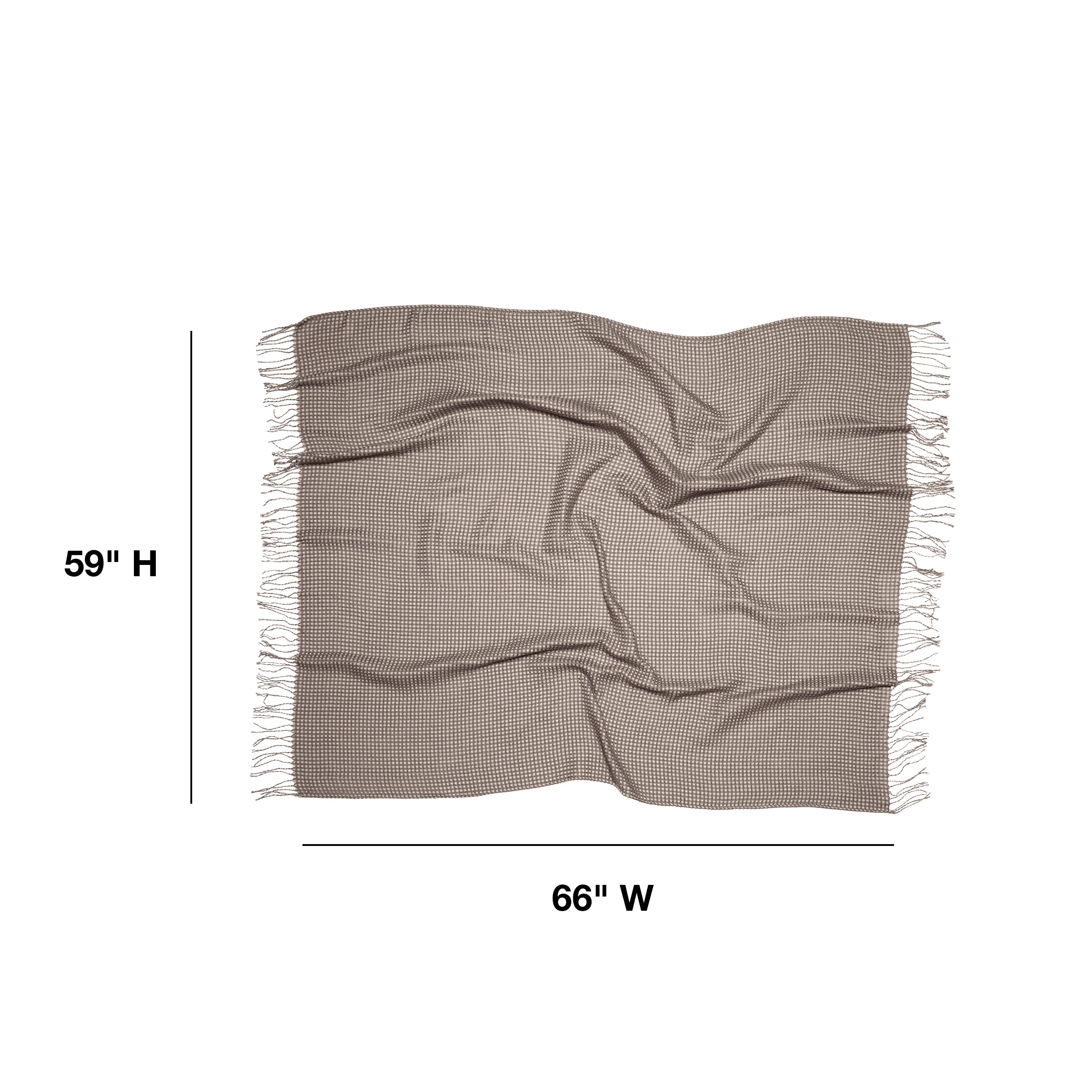 Indoor Outdoor Reversible Throw Blanket 66x59 In | Classic