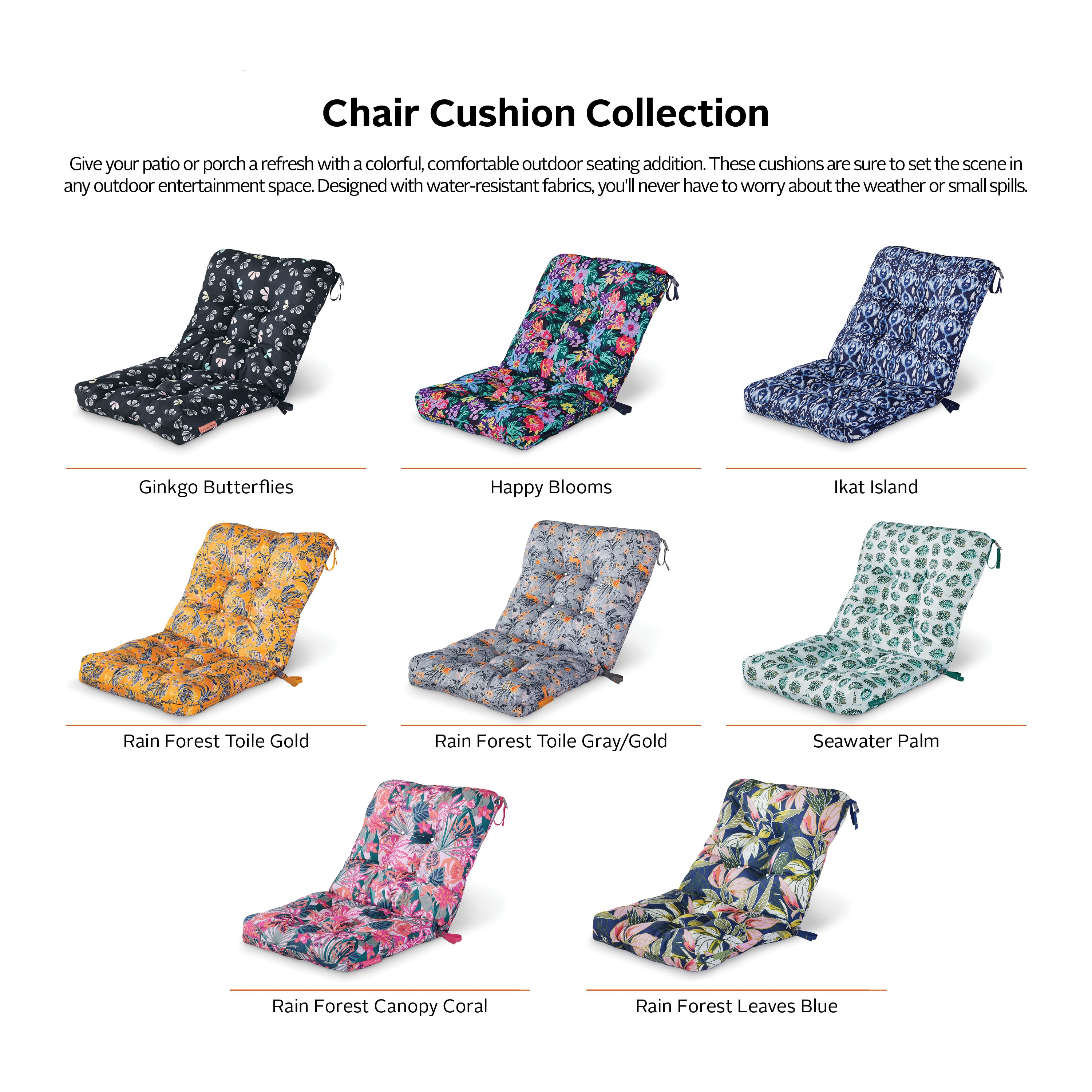 Vera Bradley by Classic Accessories Outdoor Cushion Set