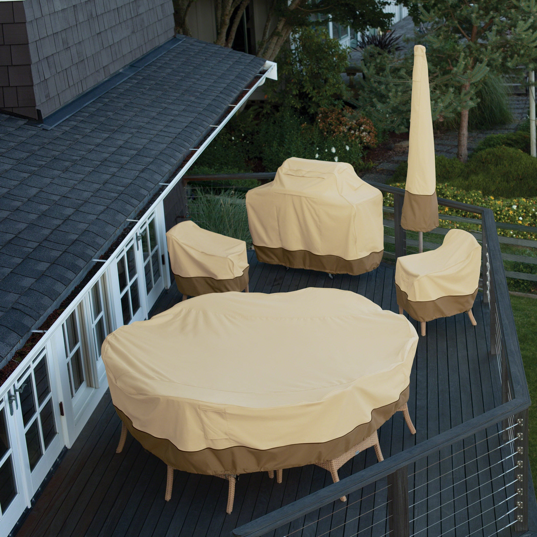 Veranda Water-Resistant 13 Foot Offset Patio Umbrella Canopy Cover Veranda Water-Resistant 13 Foot Offset Patio Umbrella Canopy Cover