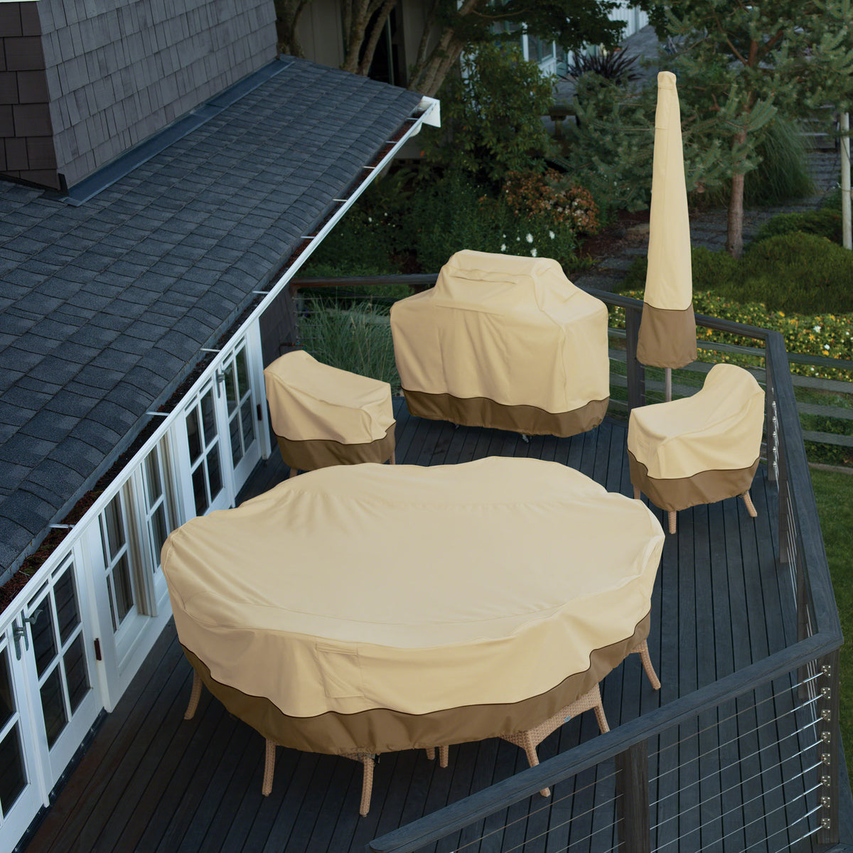 Veranda Round Patio Table & Chair Set Cover | Classic