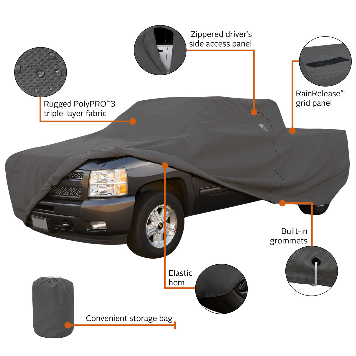 Over Drive PolyPro 3 Truck Cover with RainRelease | Classic