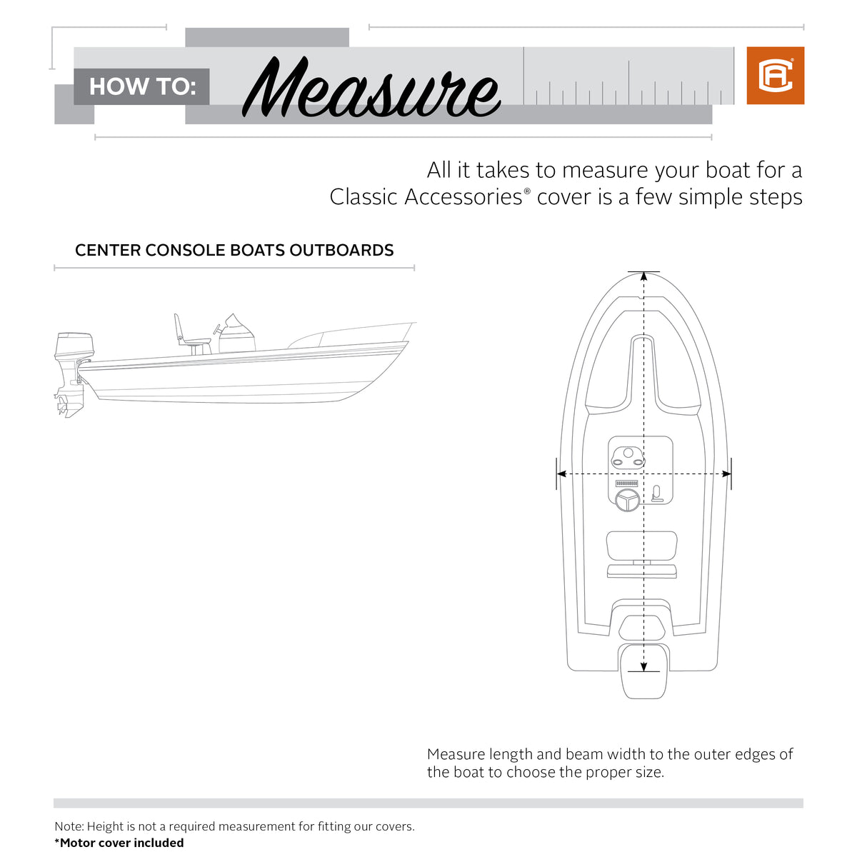 StormPro Heavy-Duty Center Console Boat Cover | Classic
