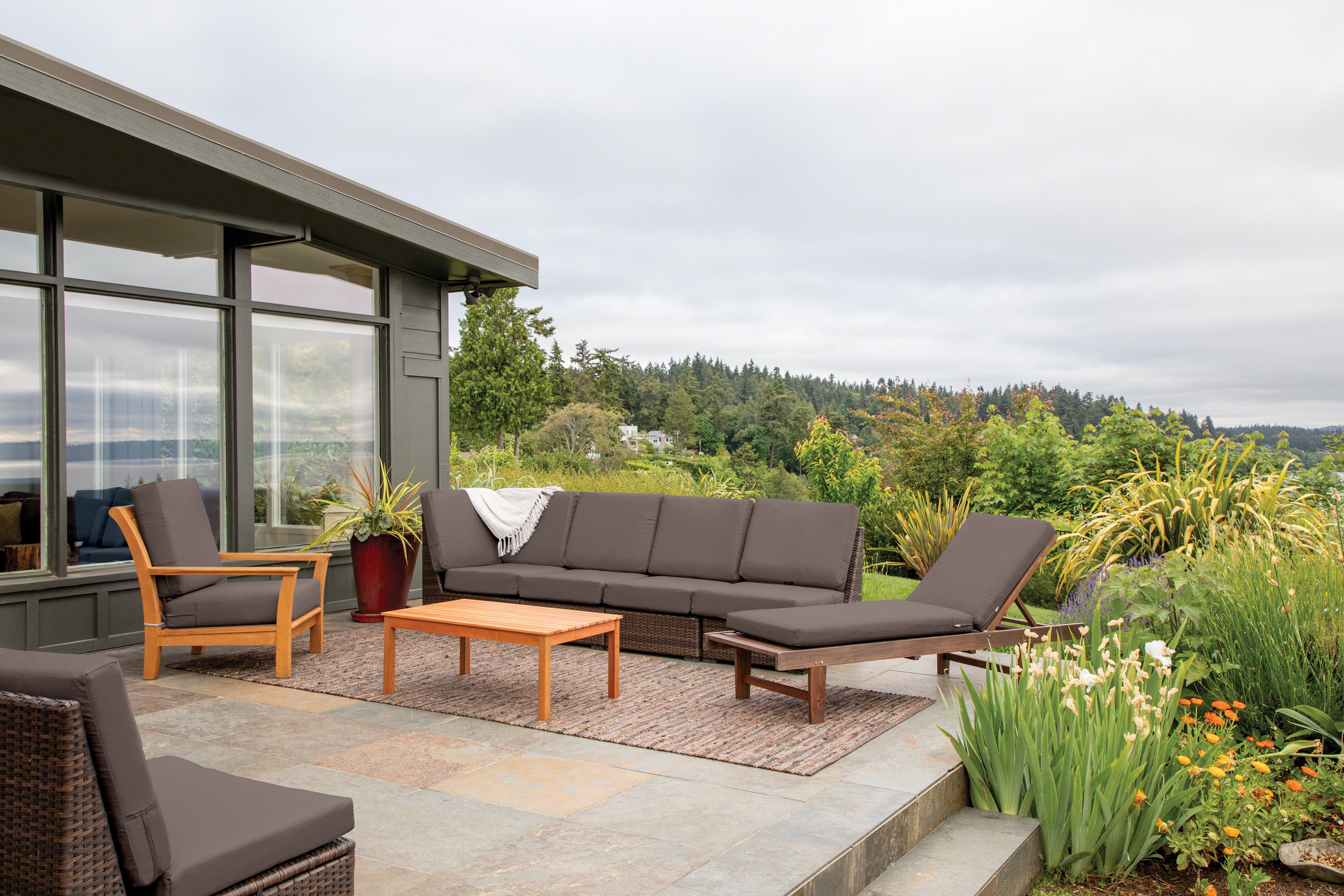 Ravenna Water-Resistant Patio Chaise Cushion Cover | Classic