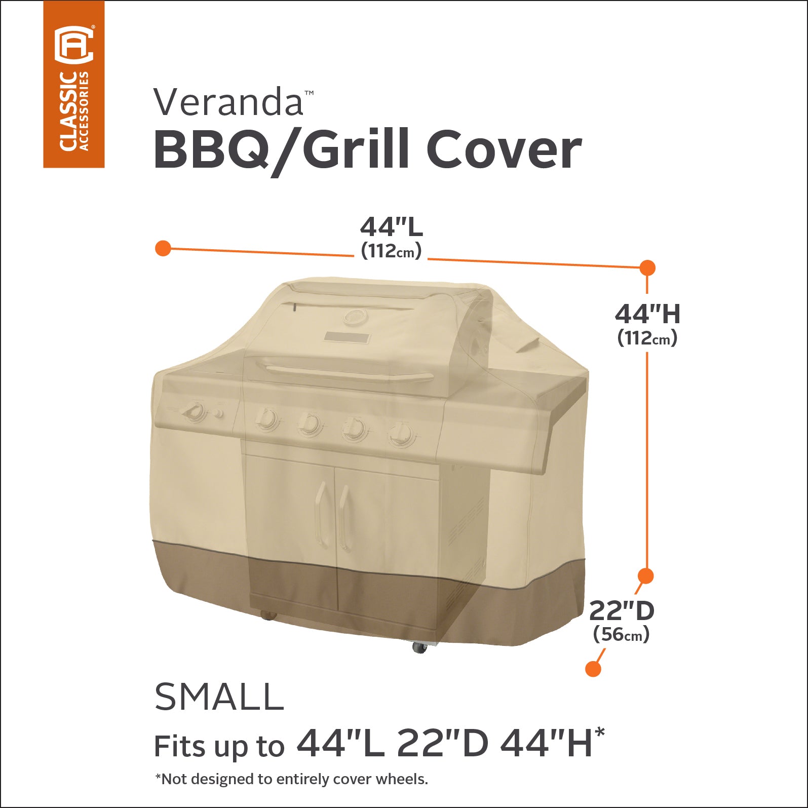 Classic Accessories Veranda Weatherproof BBQ Grill Cover