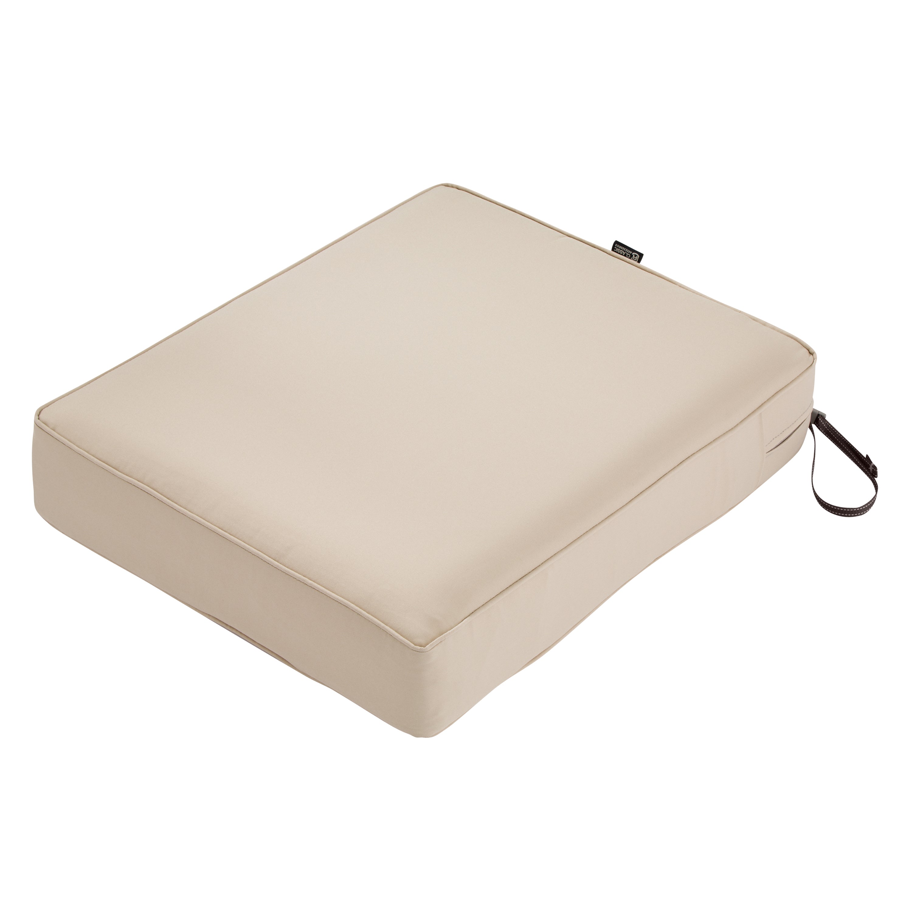 Classic Accessories Montlake FadeSafe Water-Resistant 5 Inch Thick Rectangle Patio Lounge Seat Cushion