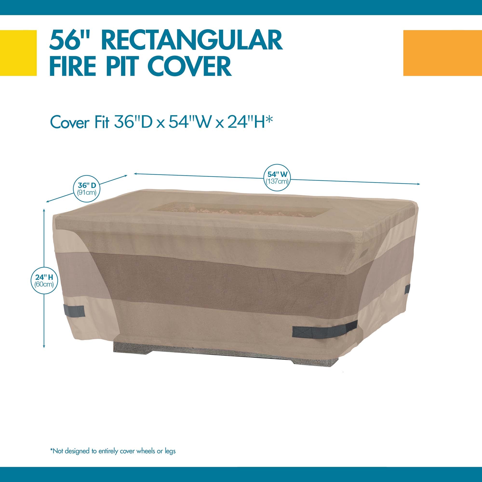 Duck Covers® Elegant Waterproof Outdoor Fire Pit Cover