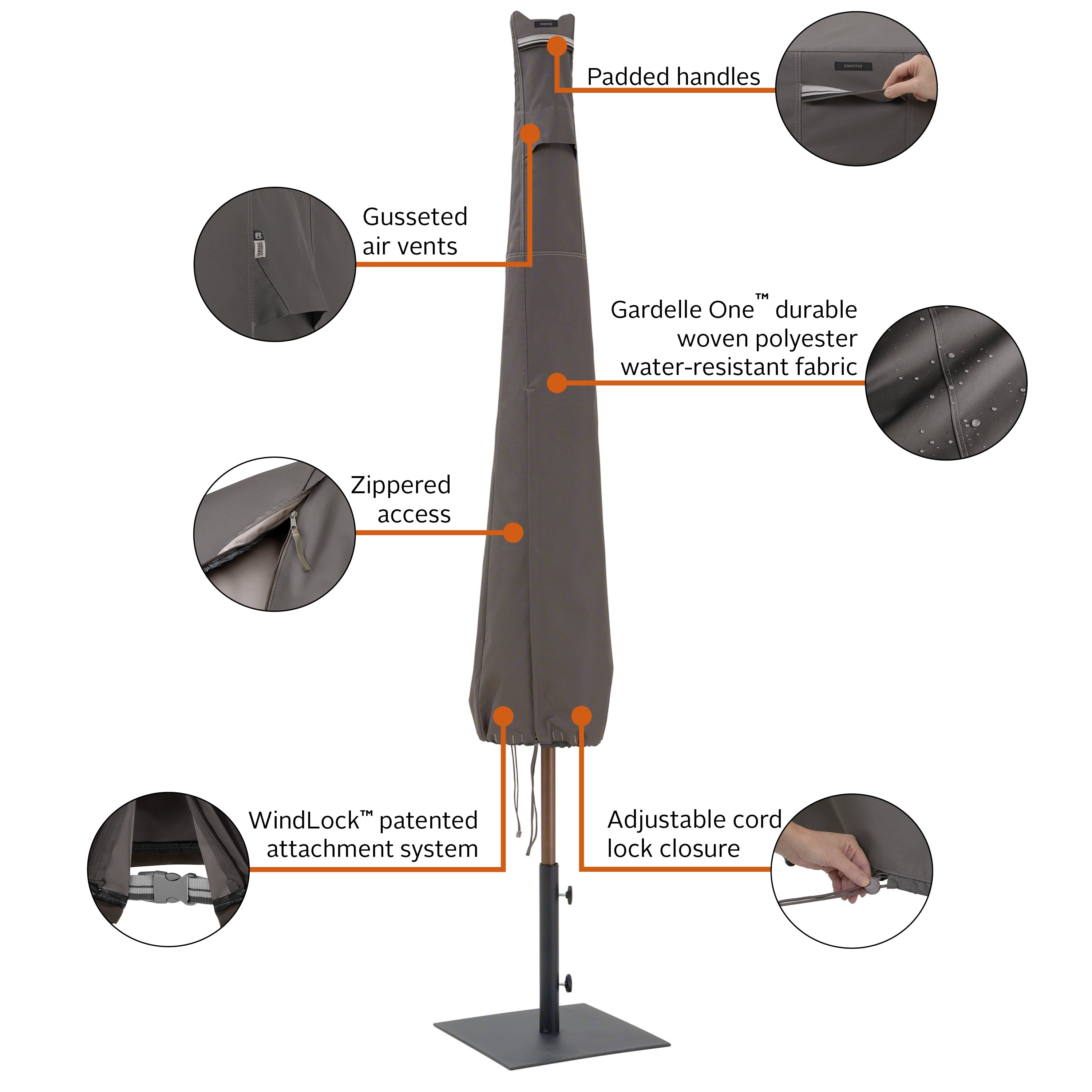 Ravenna Patio Umbrella Cover Classic Accessories