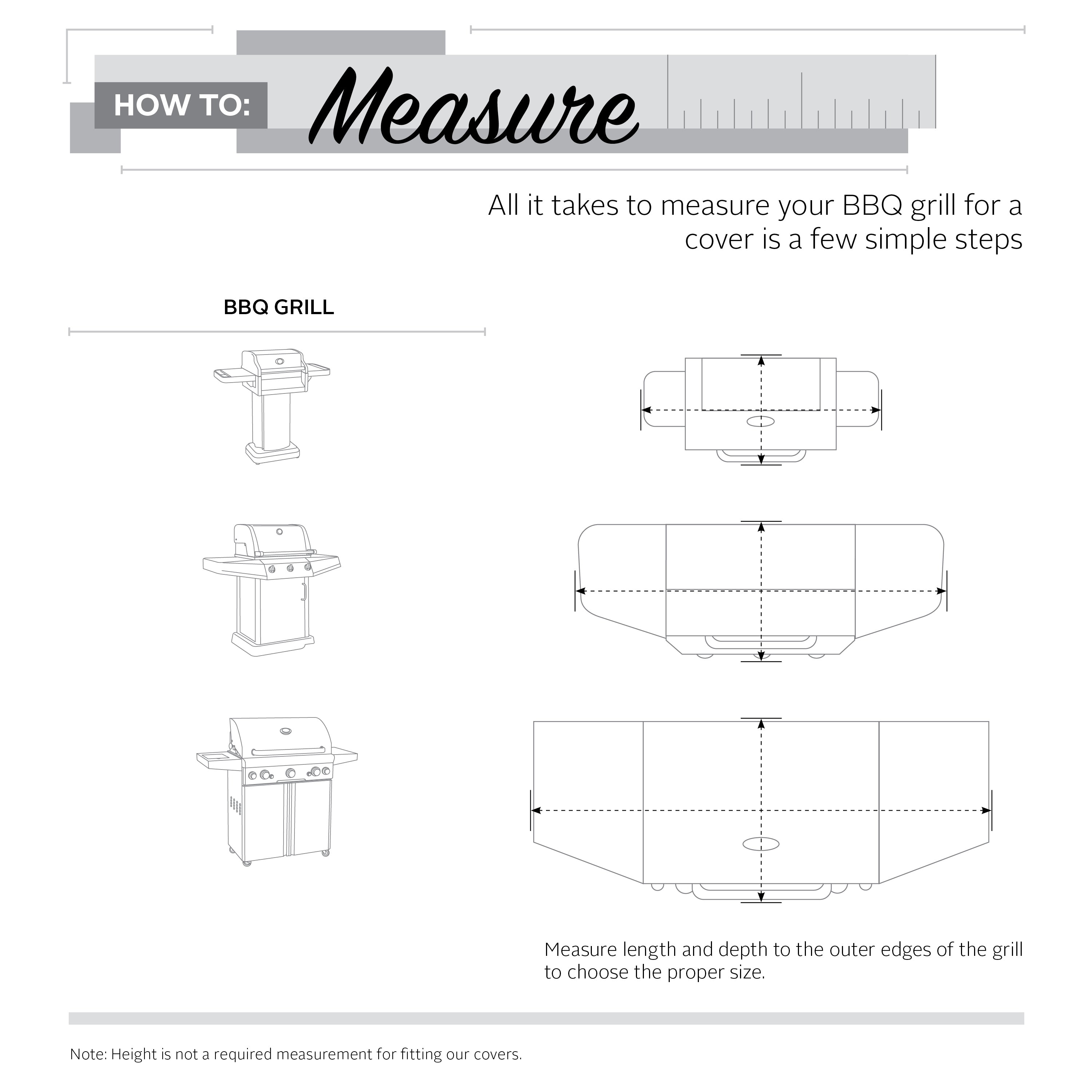 SideSlider Water-Resistant BBQ Grill Cover