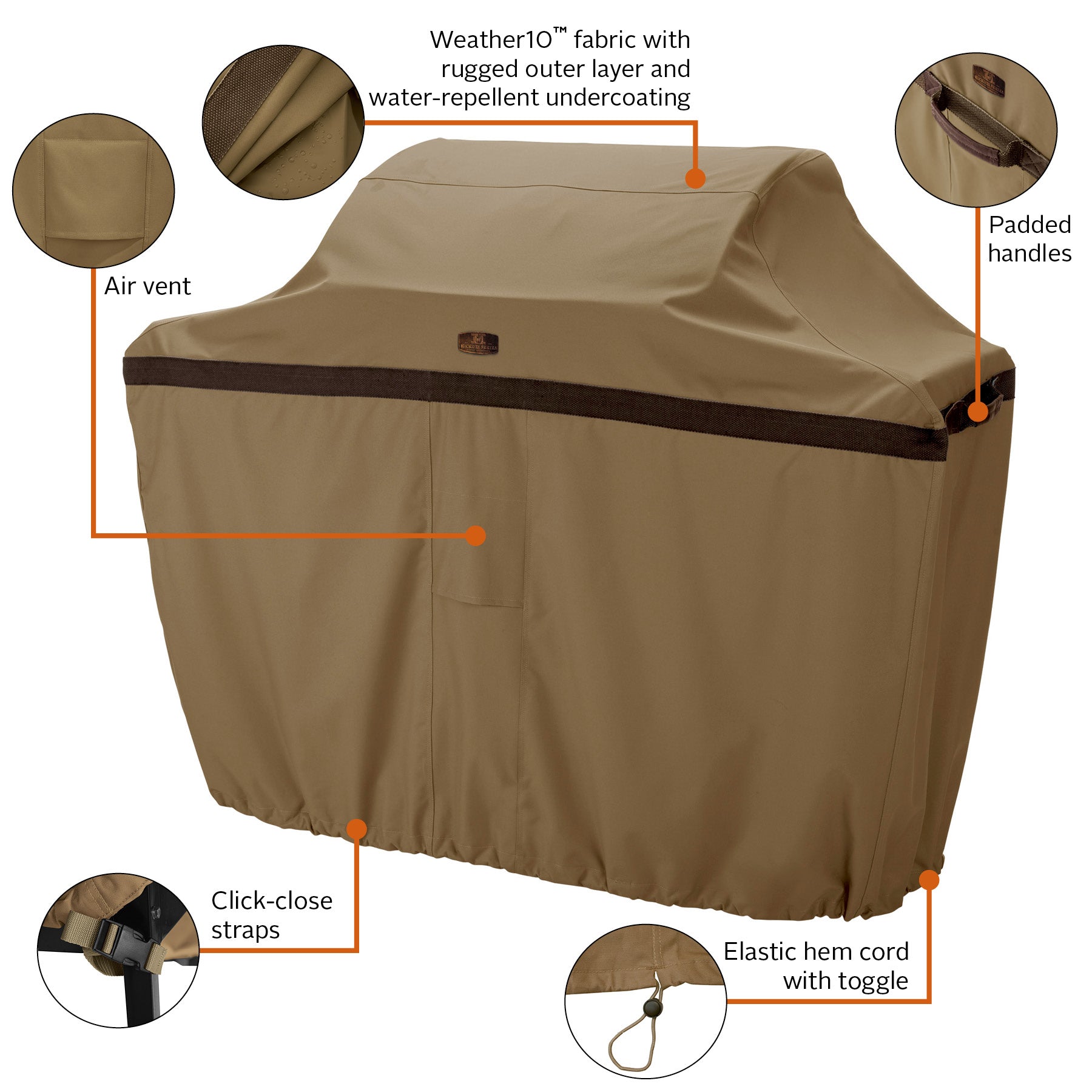 Classic Accessories Hickory Grill Cover - Thumbnail 5