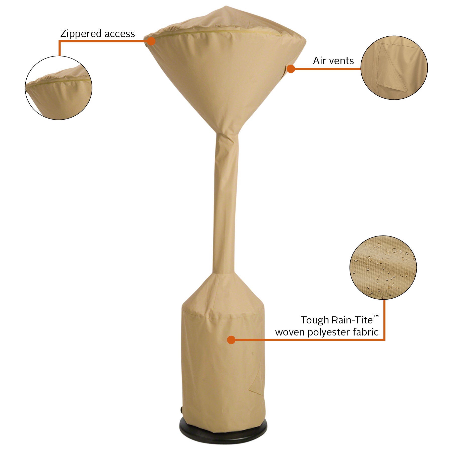 Classic Accessories Terrazzo Patio Heater Cover - Thumbnail 3