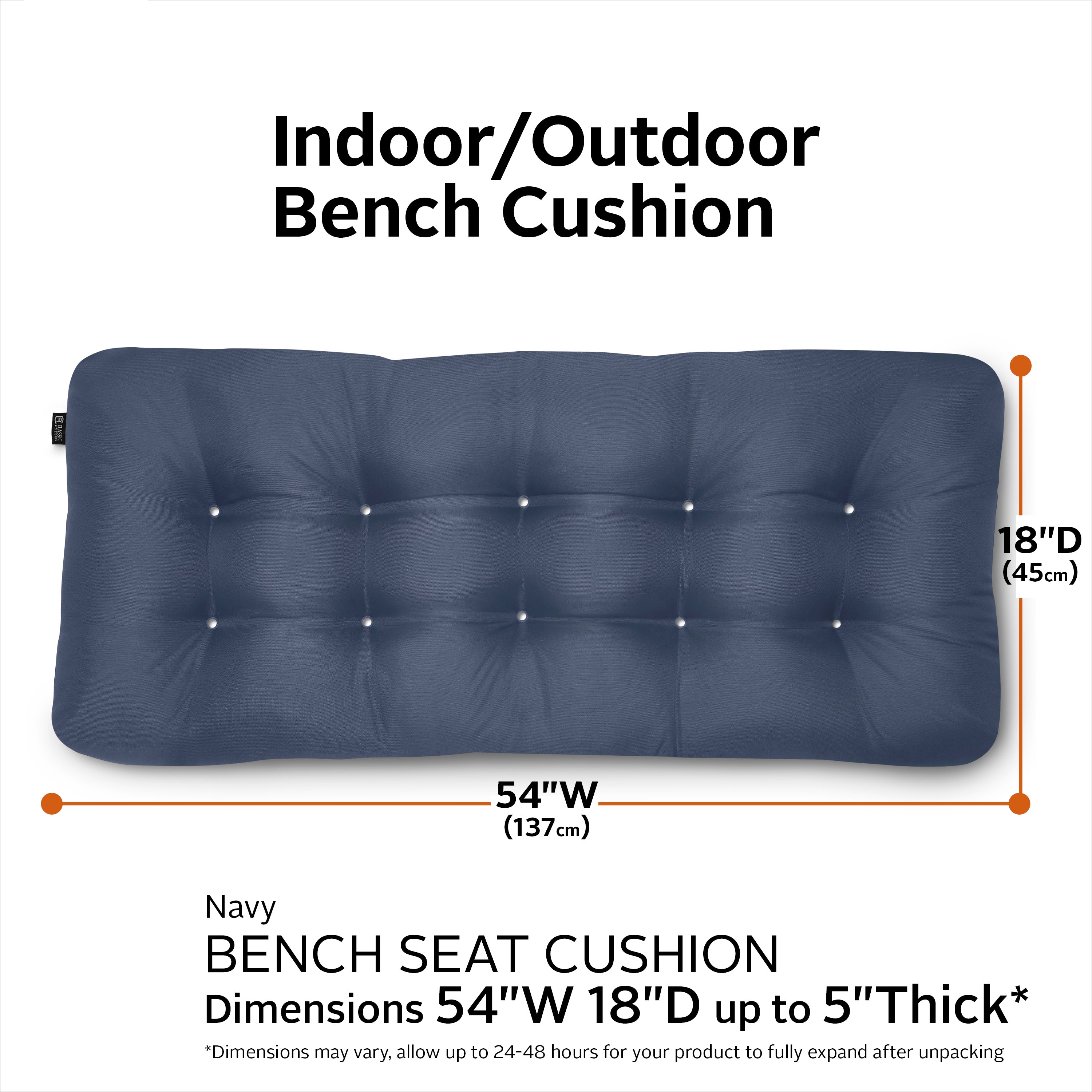 ClassicAccessories_Cushion_OPP_Bench_Navy_54x18x5_SizingGraphic_62-204.jpg