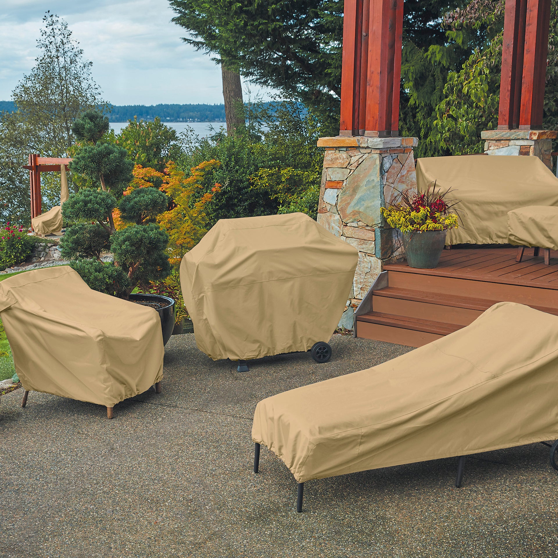 Classic Accessories Terrazzo Offset Umbrella Canopy Cover