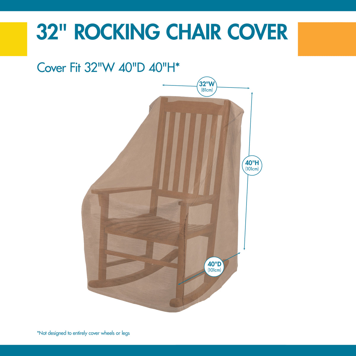 Duck Covers Essential Outdoor Rocking Chair Cover | Classic