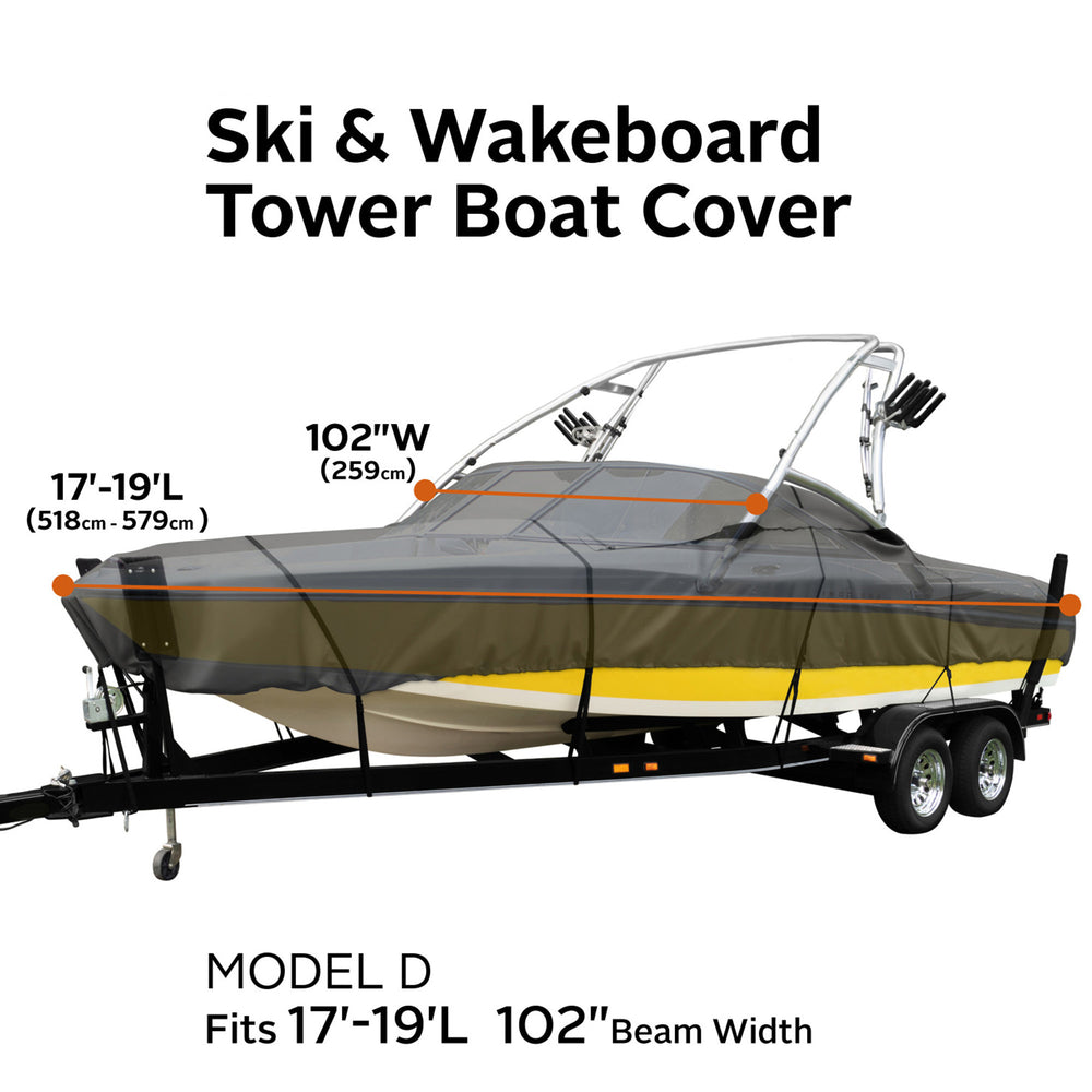 StormPro Heavy-Duty Ski & Wakeboard Tower Boat Cover