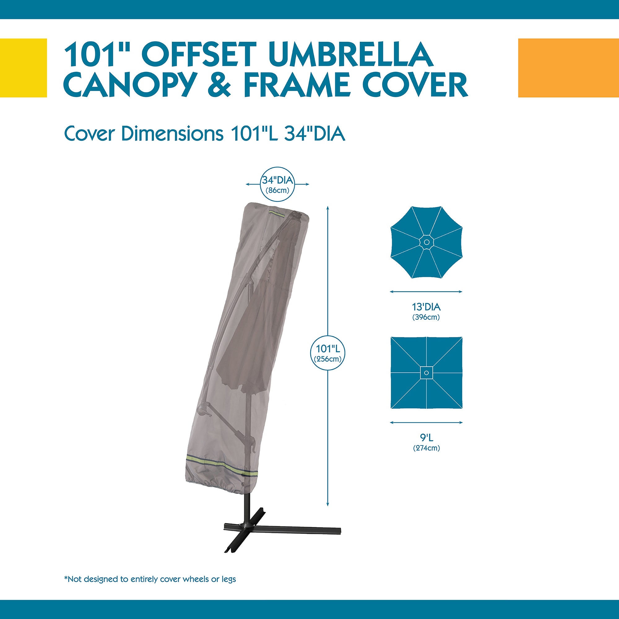duck covers patio umbrella cover Duck Covers Soteria RainProof 101 in. Patio Offset Umbrella Cover Grey