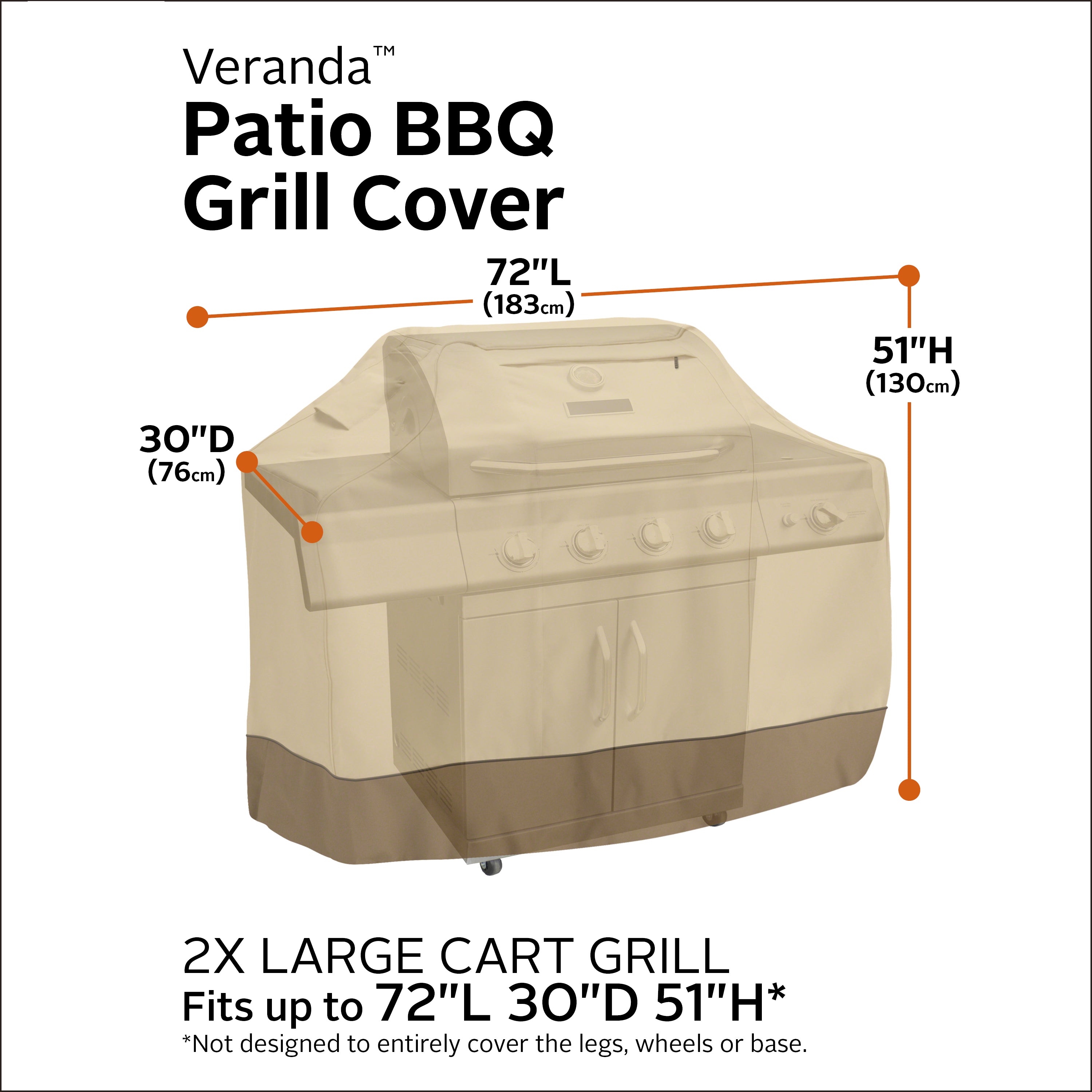Classic Accessories Veranda Weatherproof BBQ Grill Cover