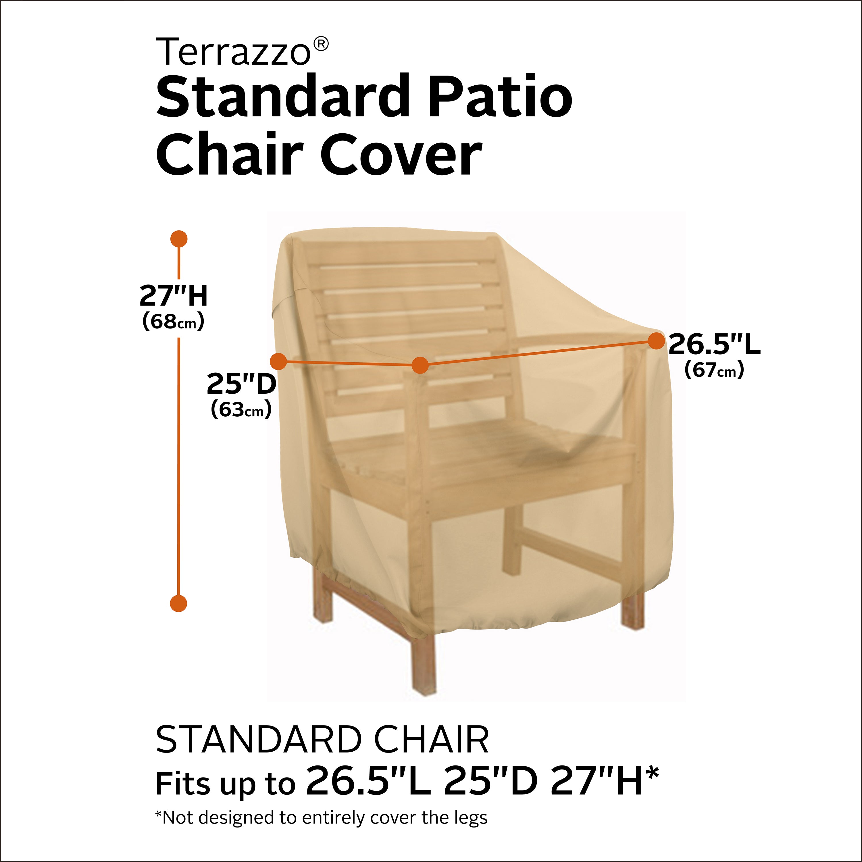 Classic Accessories 58912-EC Terrazzo Patio Chair Cover