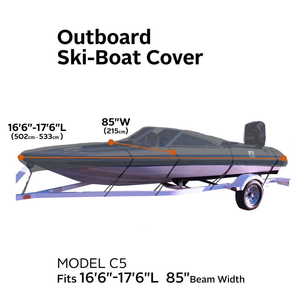 StormPro Heavy-Duty Outboard Ski-Boat Cover