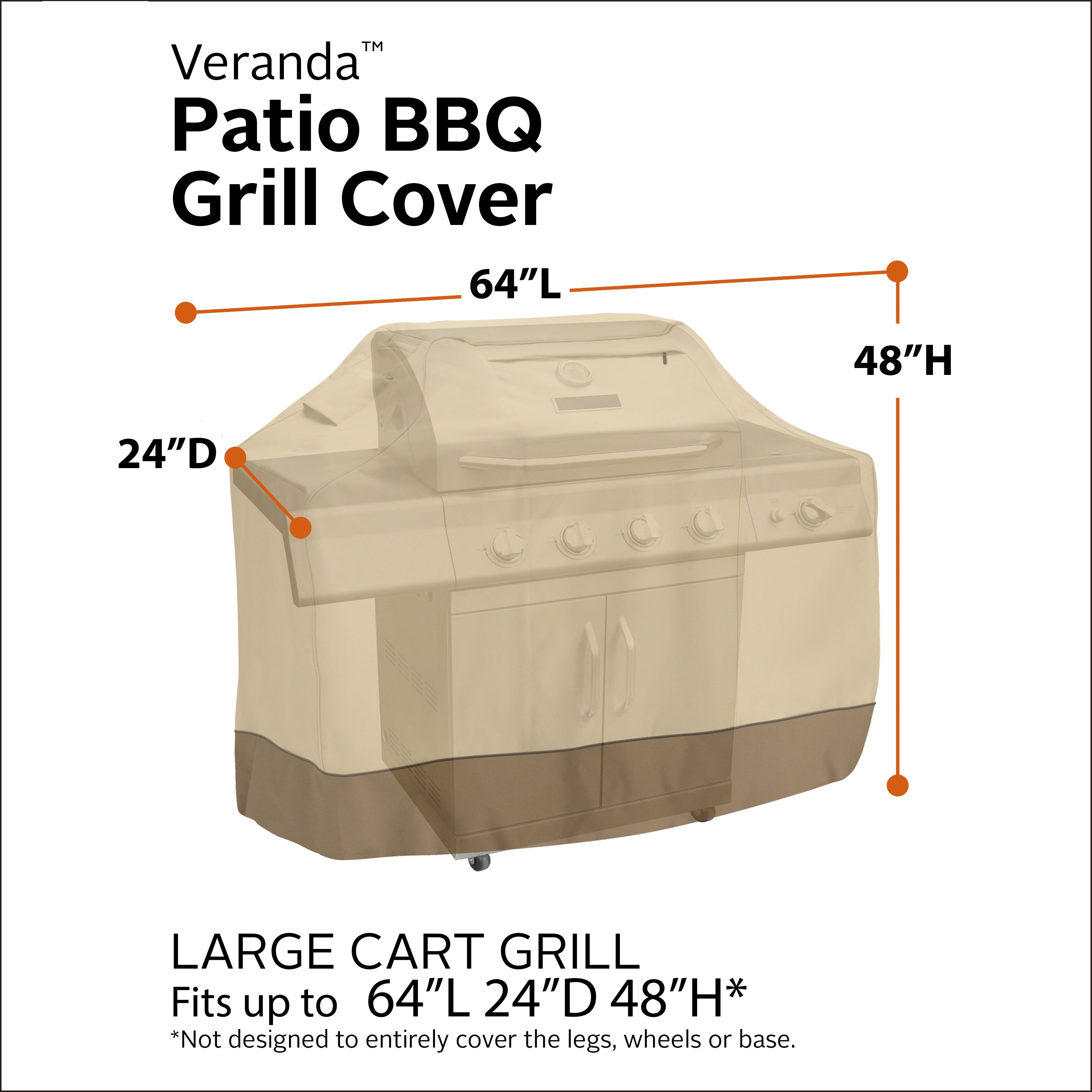 Classic Accessories Veranda Weatherproof BBQ Grill Cover