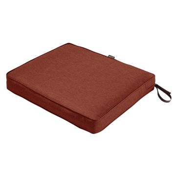 Montlake FadeSafe Water-Resistant 3 Inch Thick Rectangle Patio Dining Seat Cushion