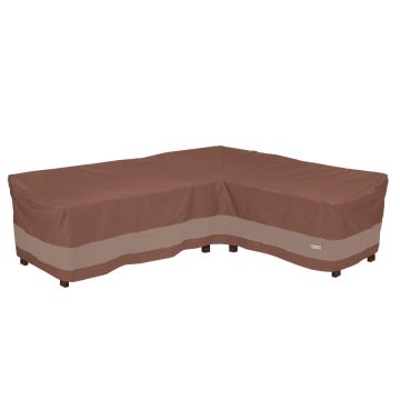 Duck Covers Ultimate Waterproof Patio Right-Facing Sectional Lounge Set Cover, 104 Inch
