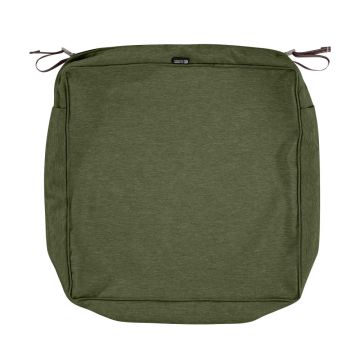 Montlake FadeSafe Water-Resistant 5 Inch Thick Square Patio Dining Seat Cushion Cover