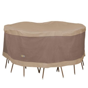 Elegant Waterproof Round Patio Table & Chair Set Cover