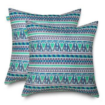 Duck Covers Water-Resistant Accent Pillows, 18 x 18 Inch, 2 Pack, Lilac Festival