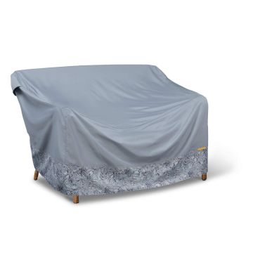 Vera Bradley by Classic Accessories Classic Accessories Water-Resistant Patio Loveseat Cover, 58 x 33 x 32 Inch, Rain Forest Toile Gray