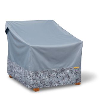 Vera Bradley by Classic Accessories Classic Accessories Water-Resistant Lounge Patio Chair Cover, 30 x 35 x 32 Inch, Rain Forest Toile Gray