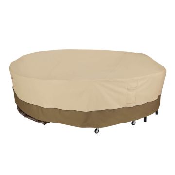 Classic Accessories Veranda Water-Resistant 128 Inch Round General Purpose Patio Furniture Cover