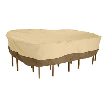 Veranda Water-Resistant Rectangular/Oval Patio Table & Chair Set Cover