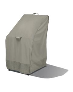 Duck Covers Weekend Water-Resistant Outdoor Stackable Chair Cover with Integrated Duck Dome, 26 x 28 x 49 Inch, Moon Rock