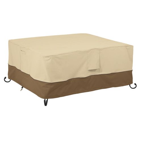 Classic Accessories Veranda Water-Resistant 40 Inch Rectangular Fire Pit Table Cover