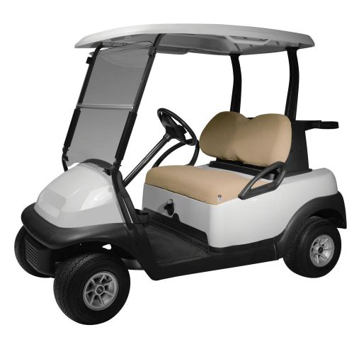 Classic Accessories Fairway Terry Cloth Golf Cart Seat Cover, Light Khaki