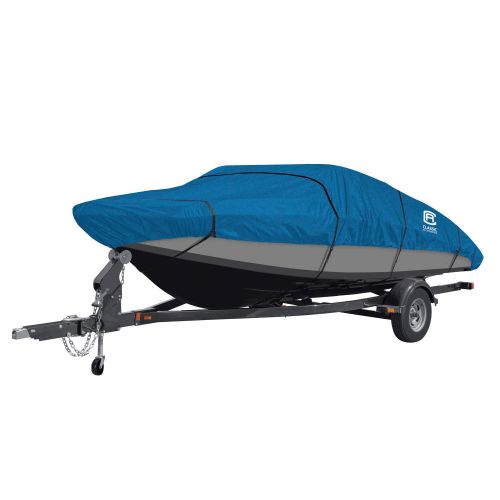 Stellex All Seasons Boat Cover, Fits Boats 20’ - 22’ L x 106” W, Trailerable Boat Cover with Polyester Fade-Resistant Fabric, Model E