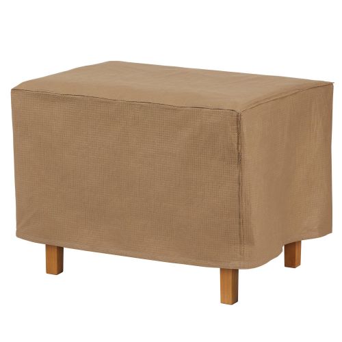 Duck Covers Essential Water-Resistant Rectangular Ottoman/Side Table Cover, 30 Inch